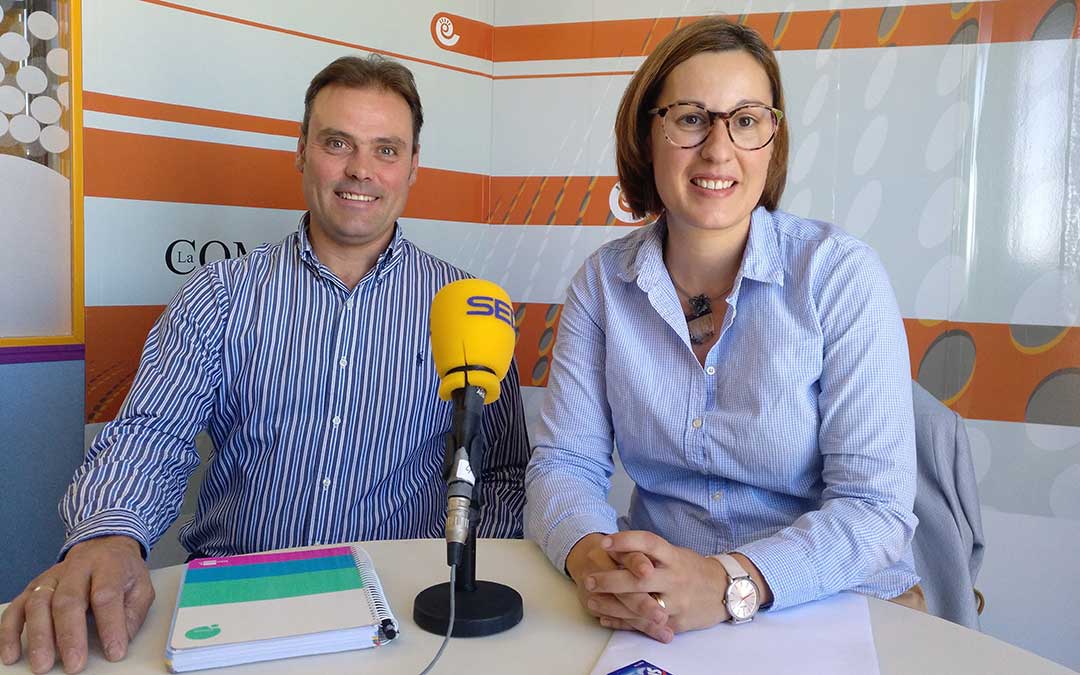 Joaquín Bielsa, vicepresidente, y Marta Sancho, presidenta de la Comarca Andorra-Sierra de Arcos.