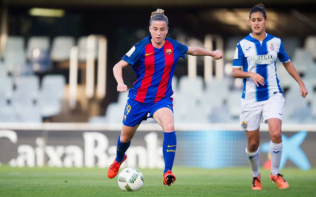 Barbara Latorre cuando jugaba con el FC Barcelona.