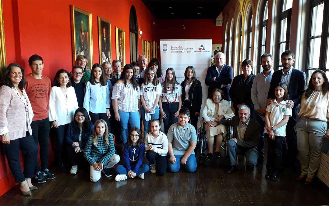 Participantes en el concurso ‘¡Qué bello es vivir… en mi pueblo!’./ DPZ.
