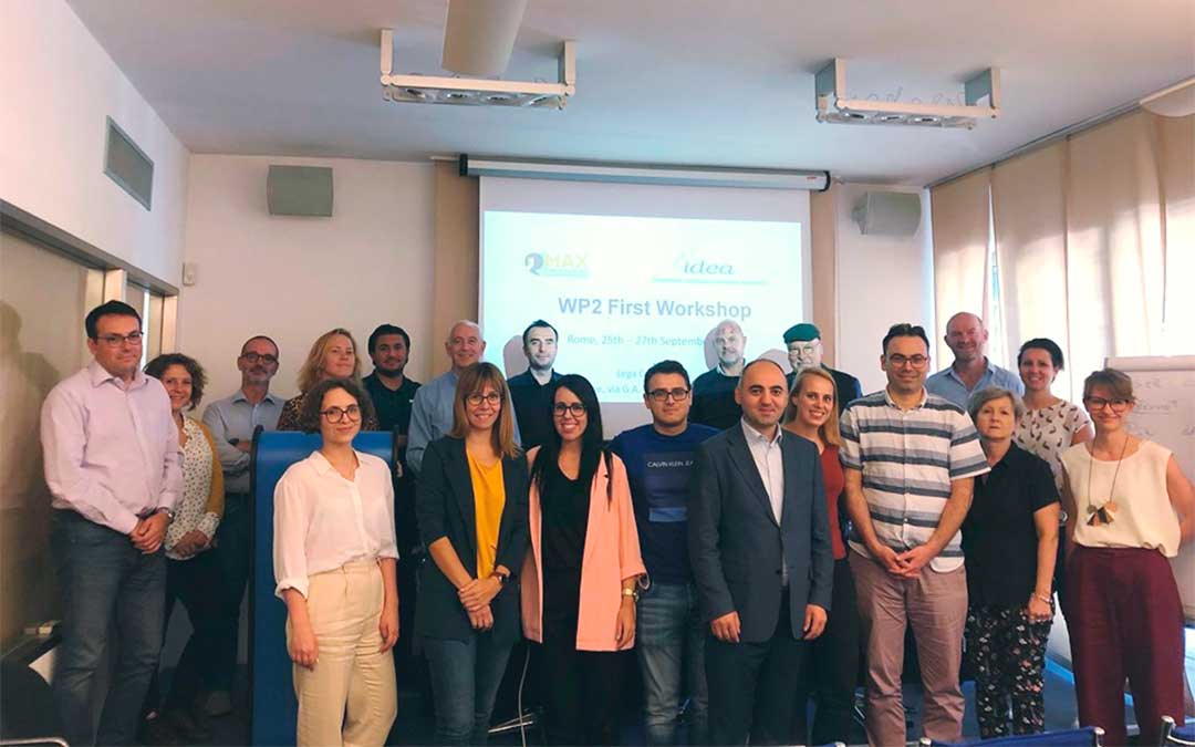 Participantes en la primera reunión del proyecto MAX en Roma.