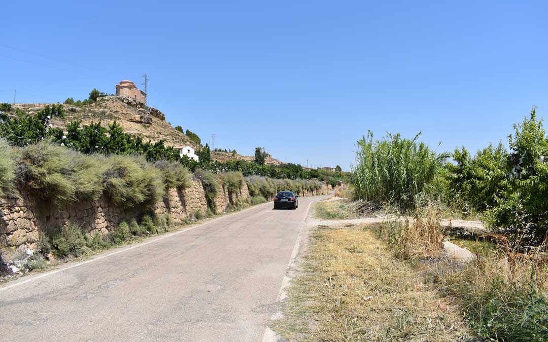 Imagen de archivo de un tramo de la carretera A-1412 que une Maella con Mazaleón.
