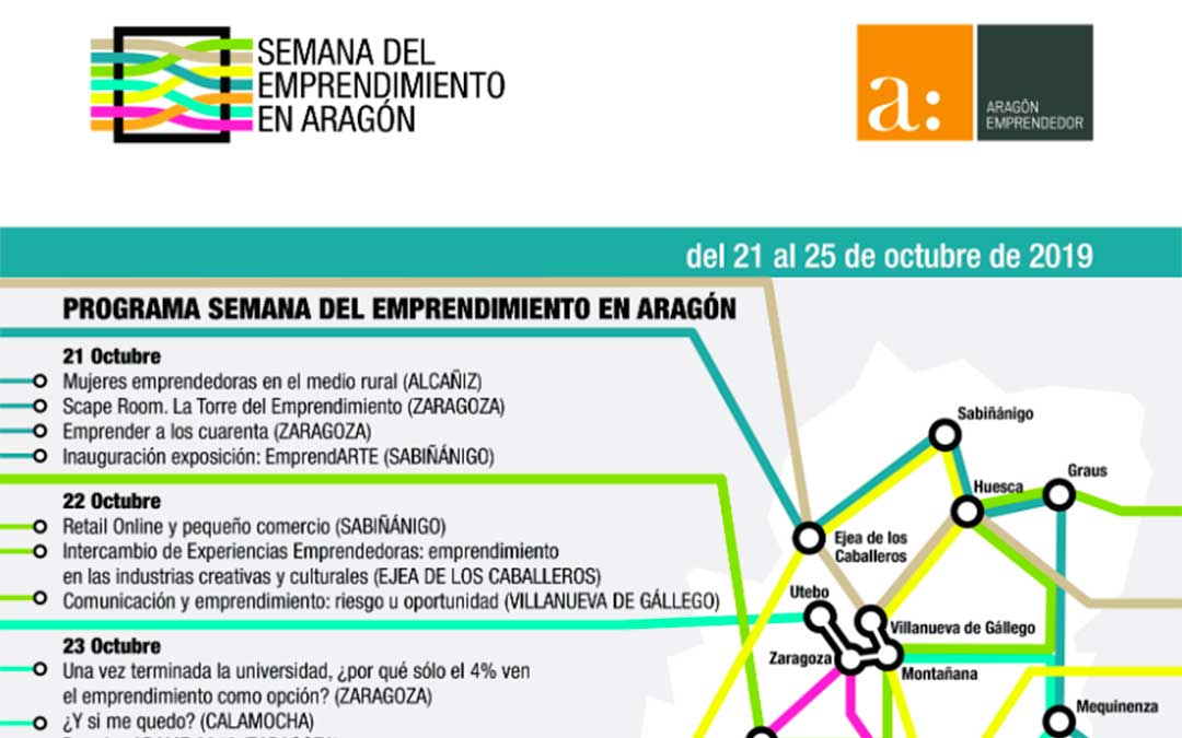 Parte de la programación de la 'Semana del Emprendimiento en Aragón'./ DGA