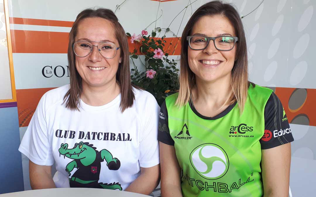 Ana Burillo y Beatriz Borau, del Club Datchball de Alcañiz