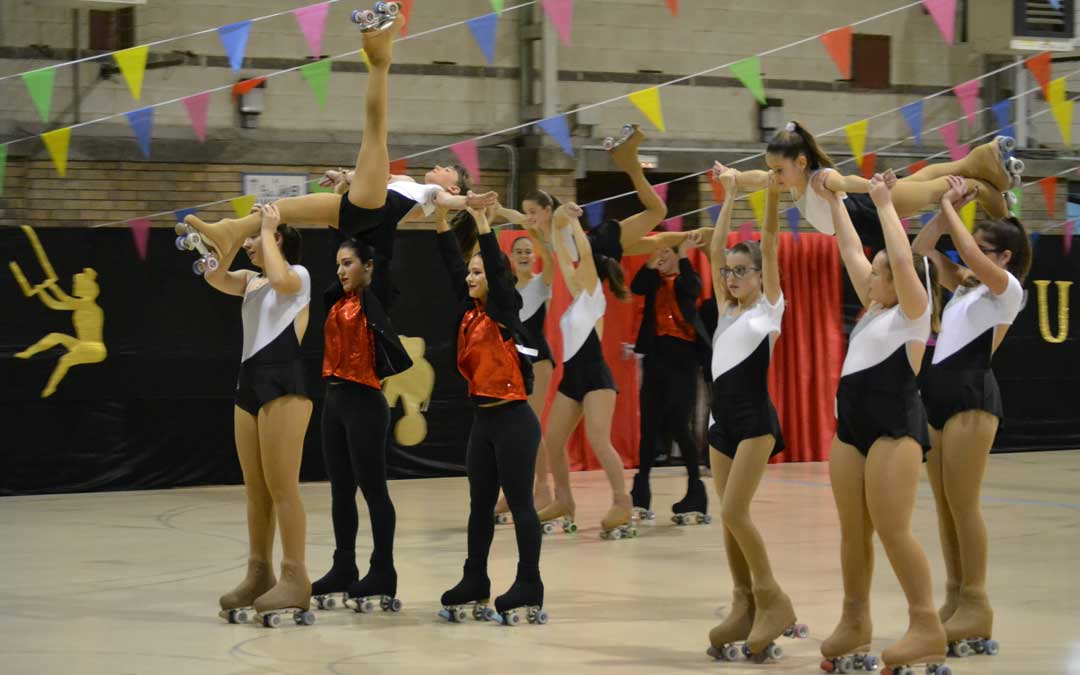 Una de las primera coreografías que interpretaron las patinadoras