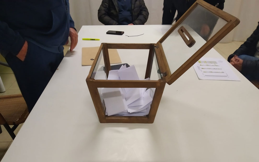 Urna en la que se recogieron los votos durante la votación del pasado 8 de diciembre. / Roberto Lahoz