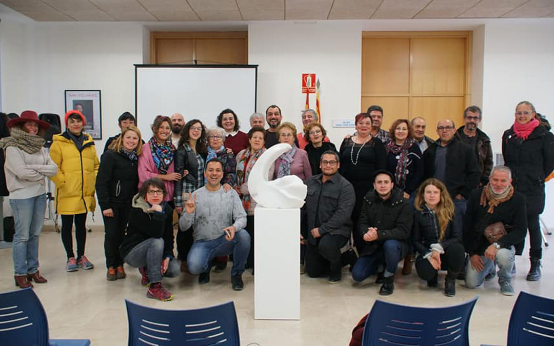 Donación de ‘Scia’, obra que Daniela Giglio realizó en una estancia en Albalate. / L. C.