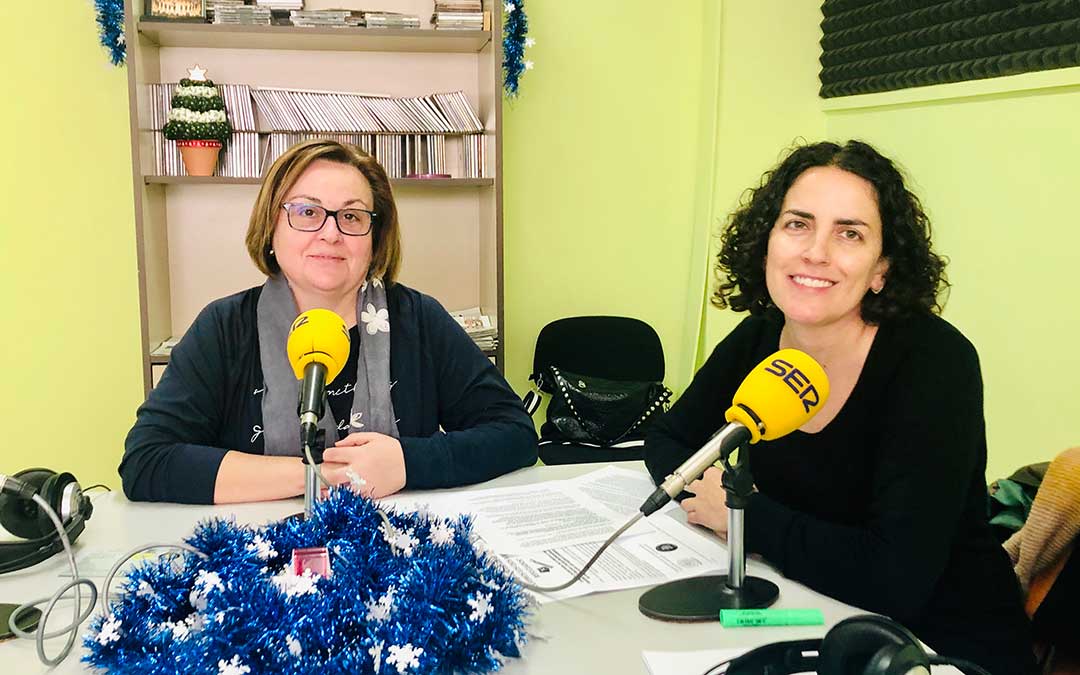 Pilar Lasheras y Mari Carmen Albiac, de Sarabastall.