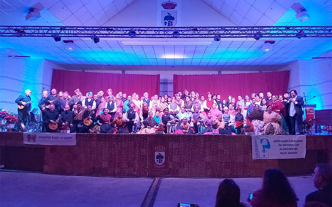 Festival de Jota a beneficio de ASAPME celebrado en el Pabellón de fiestas de Calanda a finales de 2019. Uno ejemplo de los muchos eventos profesionales y sociales suspendidos. /L.C.