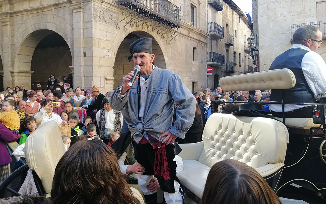José Serrat pronunció los dichos a San Antón en Valderrobres en el 2020./ L.C.