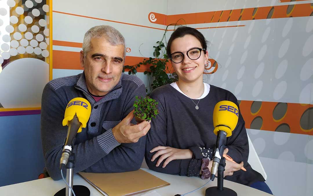 Javier Carela junto a Alicia Martín./ A.M.