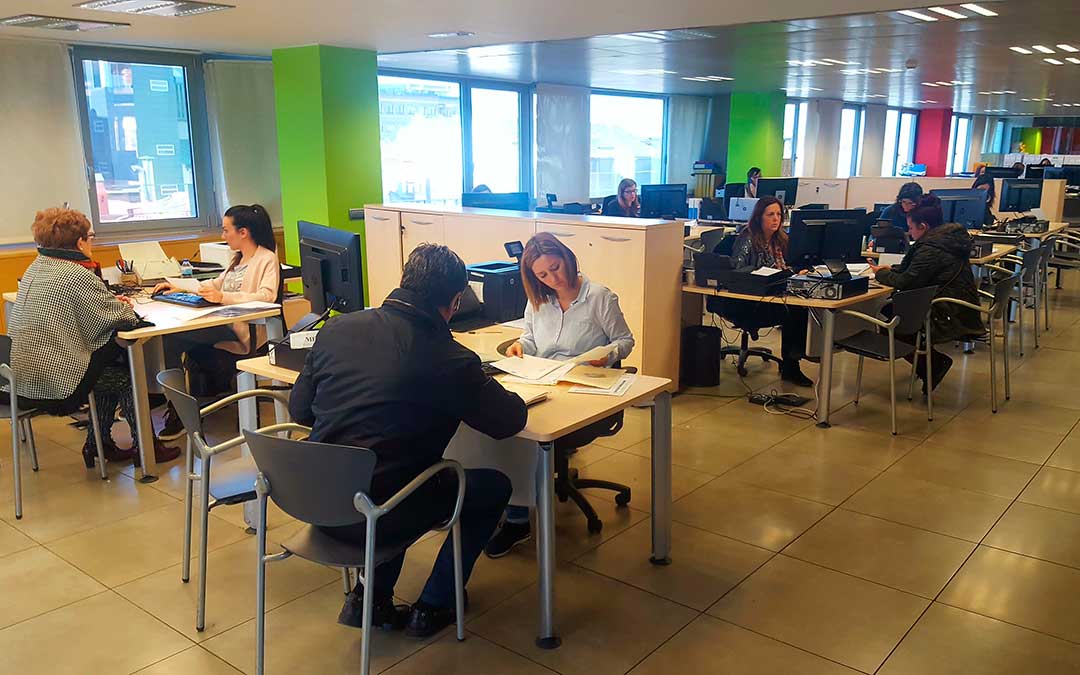Oficina de atención.