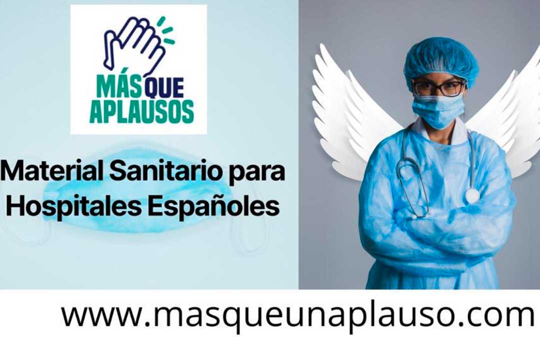 Cartel de la plataforma 'Más que aplausos'.