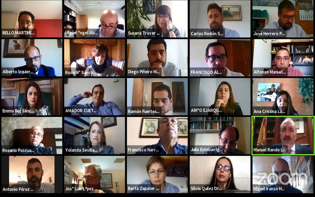 El pleno se celebró de manera telemática por primera vez en la historia.