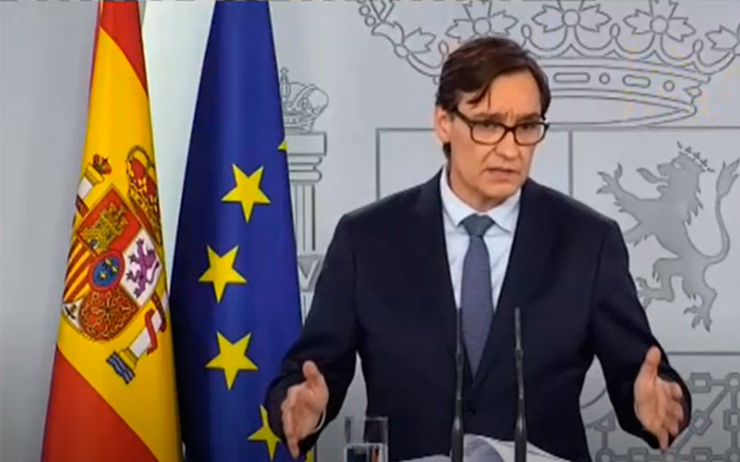 El Ministro de Sanidad, Salvador Illa, ha comparecido en el Congreso de los Diputados este jueves por la tarde./ L.C.