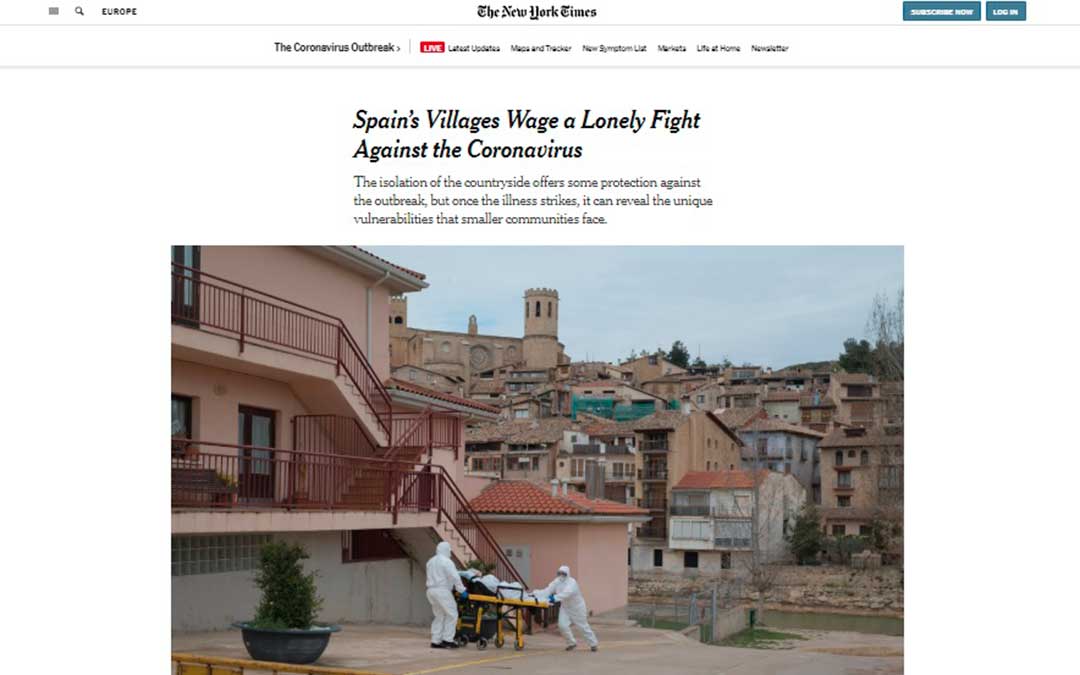Uno de los periódicos más influyentes a nivel mundial ofrece un reportaje sobre la crisis en el Matarraña.