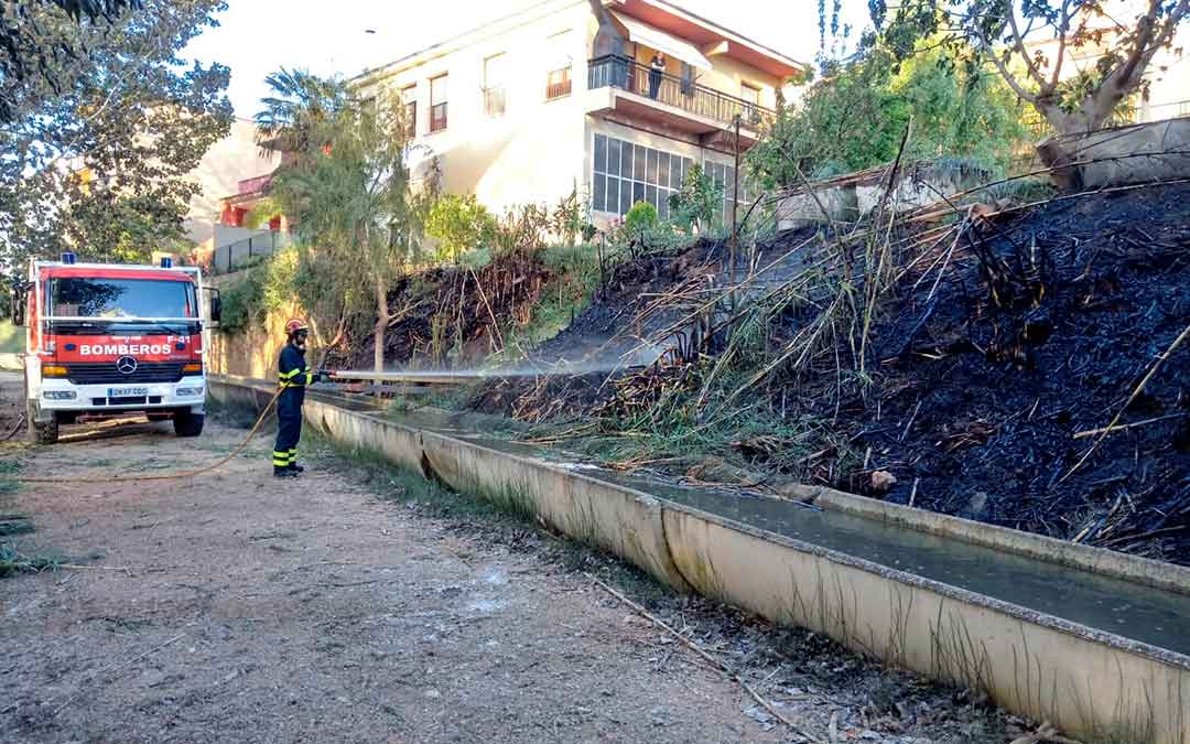 Estado en el que ha quedado la ribera. Imagen: bomberos DPT