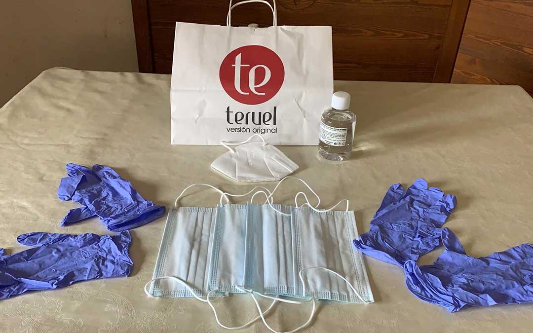 Lotes de mascarillas que ha repartido la institución comarcal.