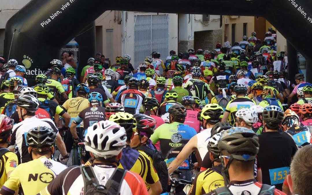 Salida de la BTT celebrada en la anterior edición