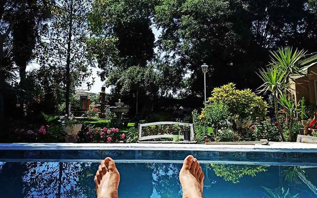 Imagen de Instagram de la piscina en la que habrían ocurrido los hechos / INSTAGRAM