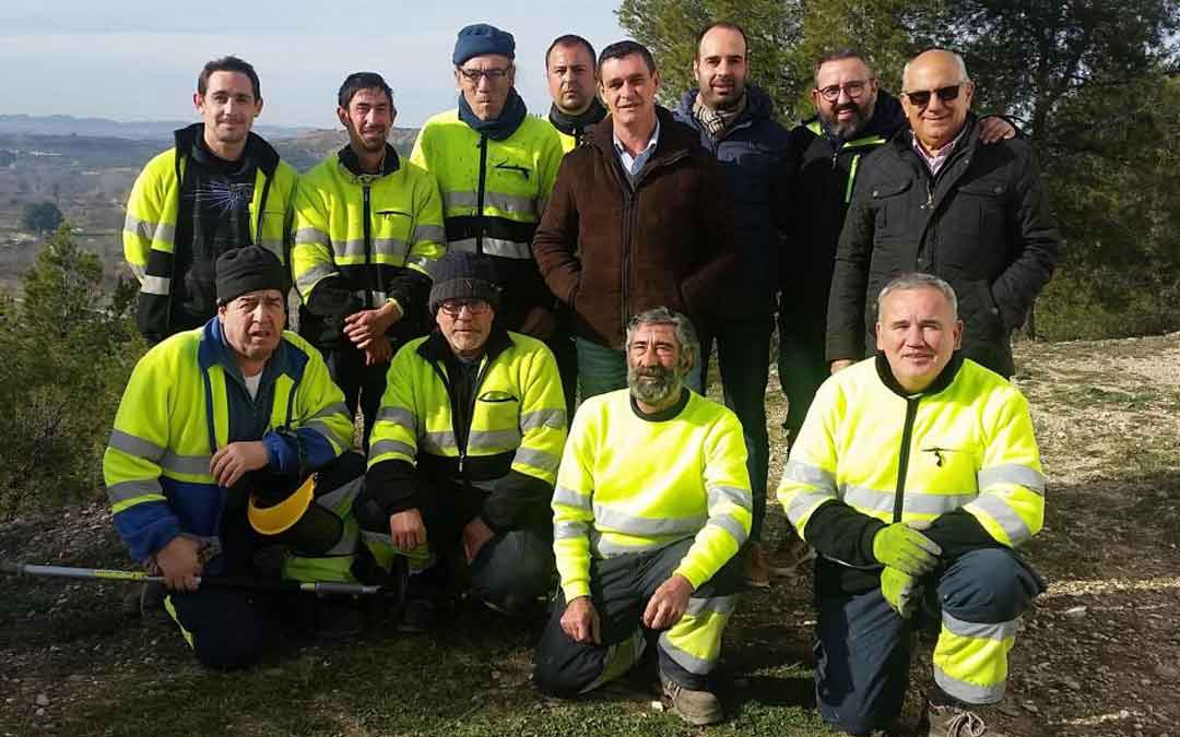 Miembros de la brigada comarcal que funcionó durante el pasado año