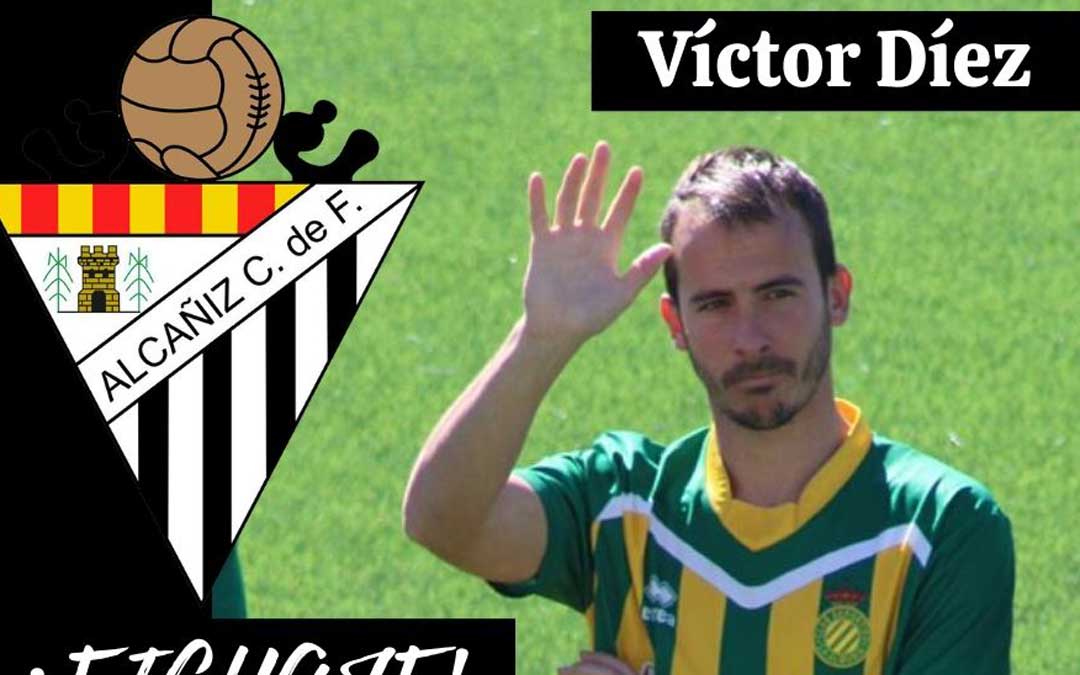 El nuevo jugador del Alcañiz con los colores de su anterior club, La Almunia