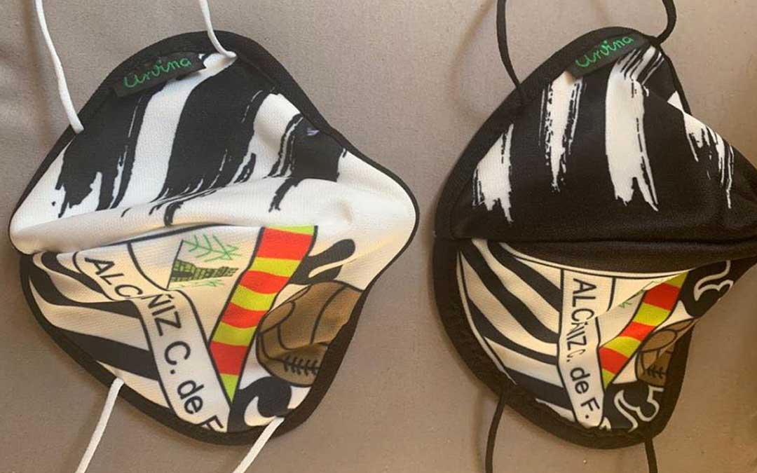 Mascarillas del Alcañiz Club de Fútbol./ L.C.