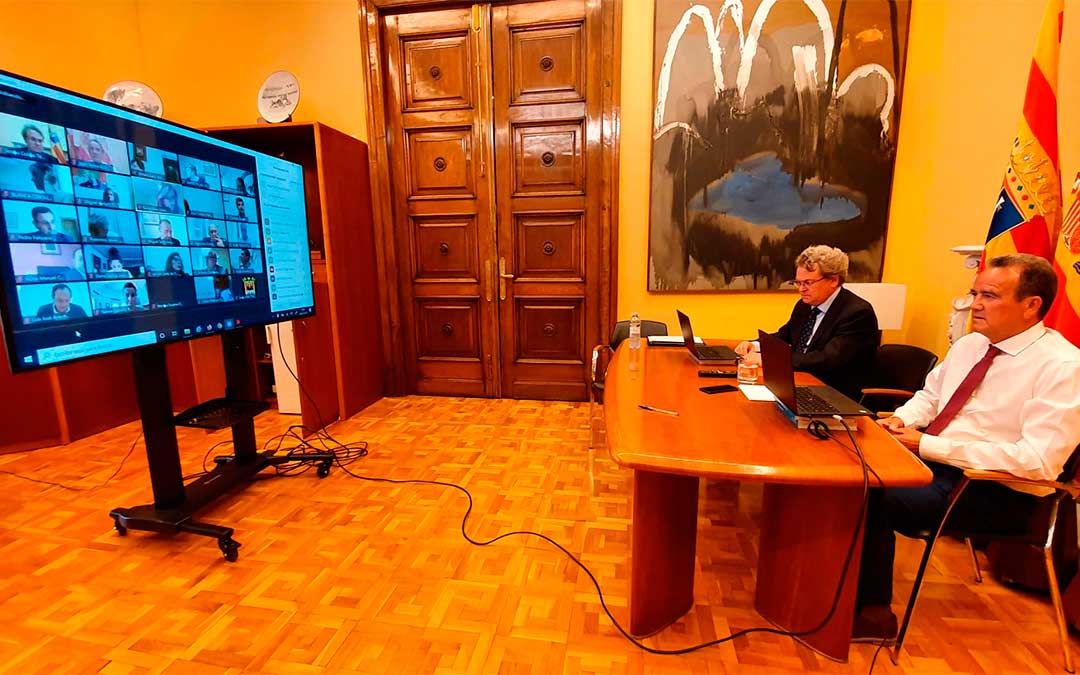 Pleno telemático de la DPZ./ Diputación de Zaragoza
