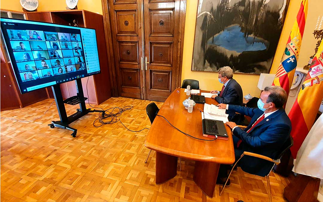 El pleno de la DPZ correspondiente al mes de julio ha vuelto a ser telemático.