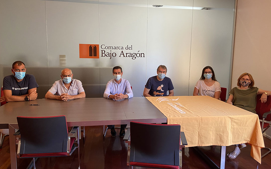 Invitados al programa especial de Radio La Comarca emitido desde la Comarca del Bajo Aragón./ L.C.