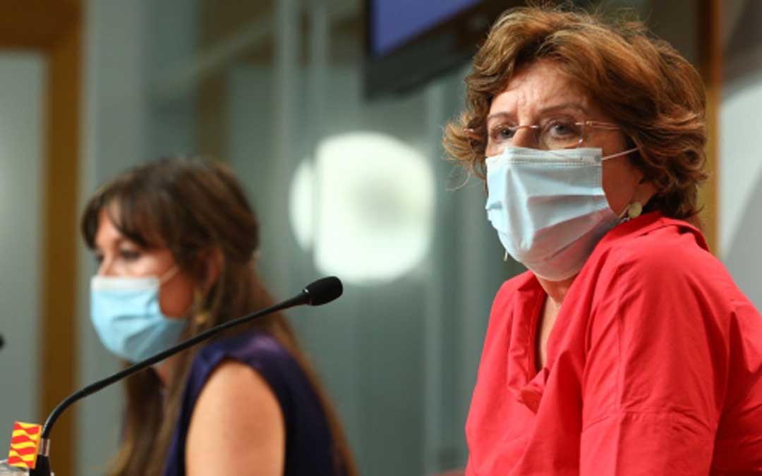 Las consejeras de Sanidad y Ciudadanía en rueda de prensa / DGA
