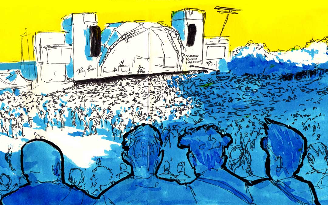 Ilustración de la actuación de Danny Brown en el Primavera Sound. / Roberto Morote