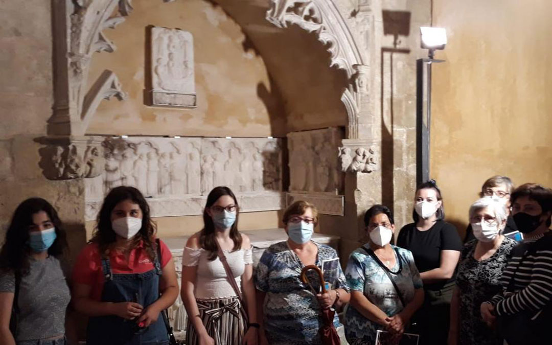 Asistentes en la presentación al público de la obra restaurada./HERALDO