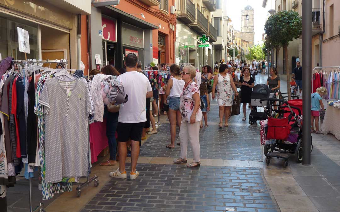 Mercado de Saldos en Alcañiz en la edición de 2019.