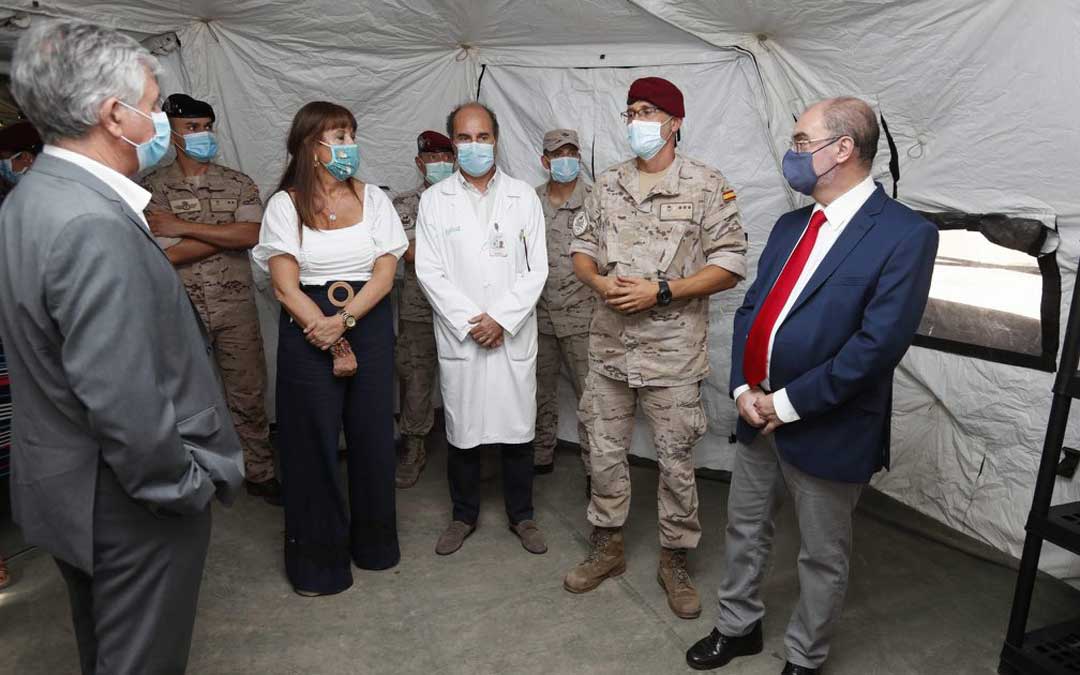 Visita de Javier lambán y Sira Repollés este jueves al hospital Clínico Lozano Blesa de Zaragoza / DGA