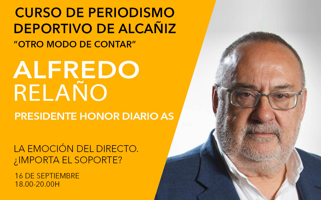 Alfredo Relaño. Curso de periodismo deportivo de Alcañiz./ L.C.