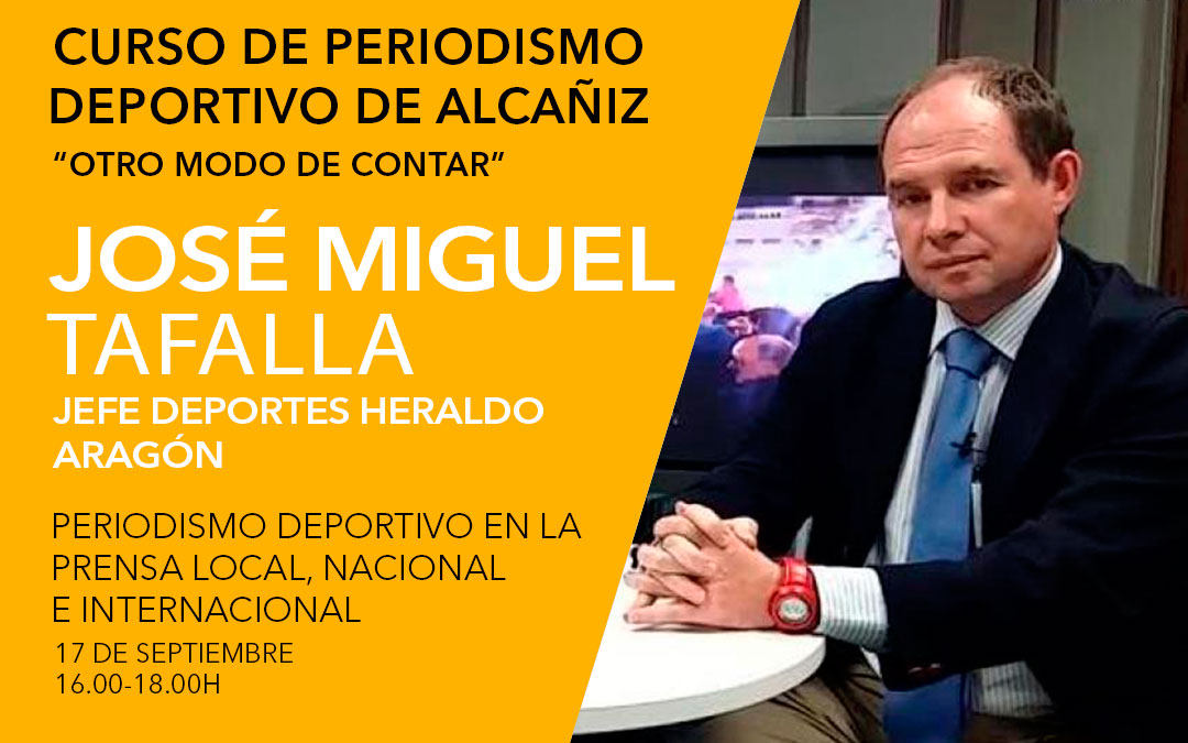 José Miguel Tafalla. Curso de periodismo deportivo de Alcañiz./ L.C.