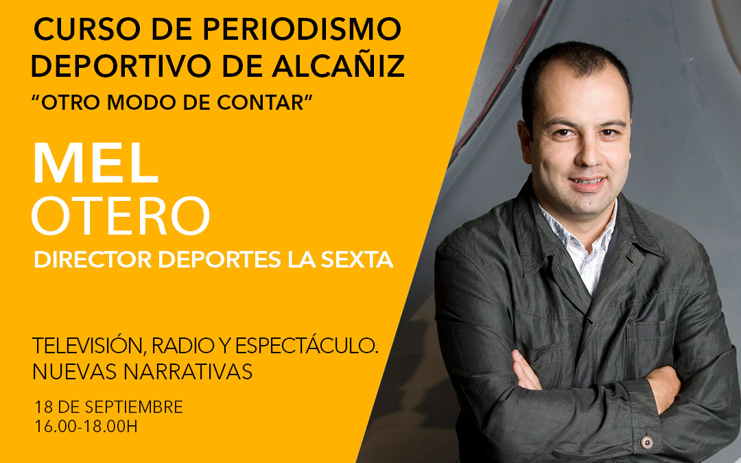 Mel Otero. Curso de periodismo deportivo de Alcañiz./ L.C.
