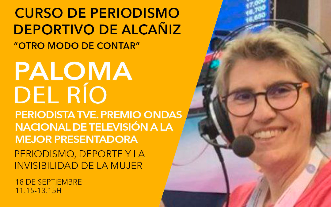Paloma del Río. Curso de periodismo deportivo de Alcañiz./ L.C.