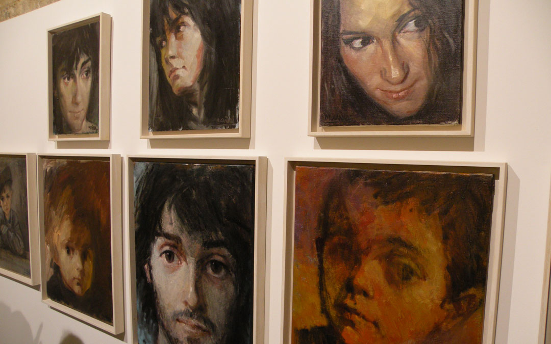 Compendio de retratos que expuso en Albalate en 2009. / Mariángeles Cañada