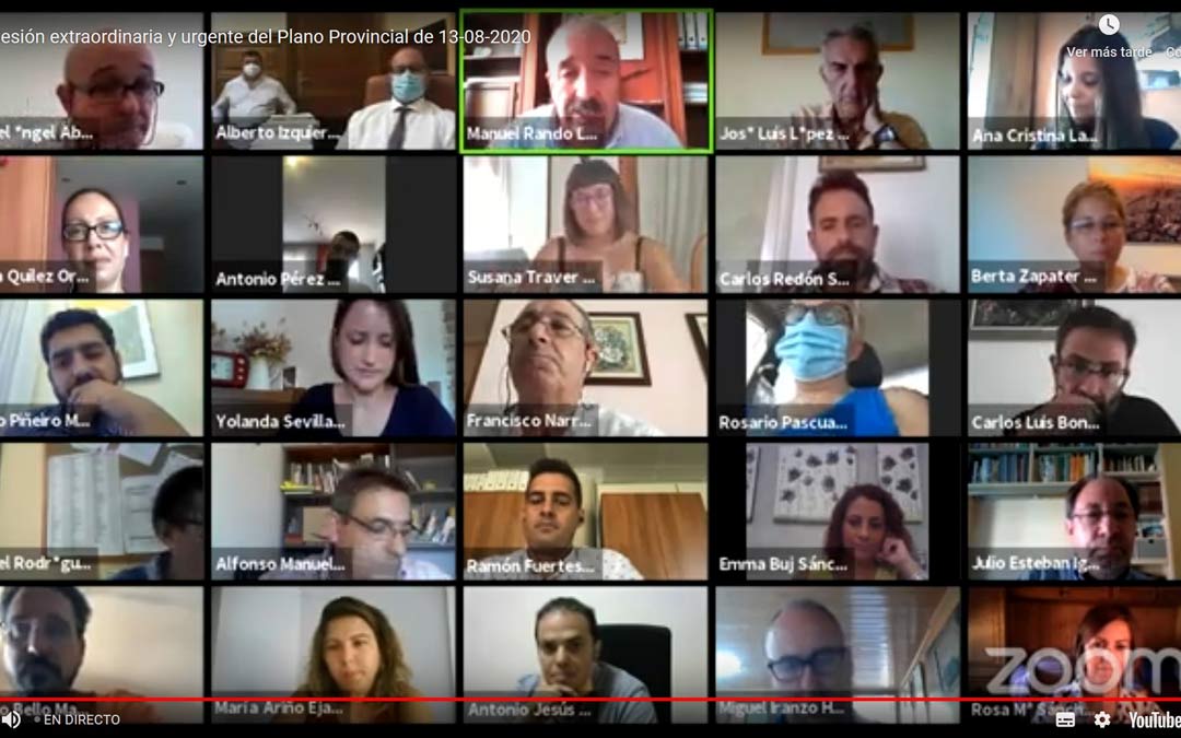 Pleno extraordinario de la DPT vía telemática en agosto./LA COMARCA