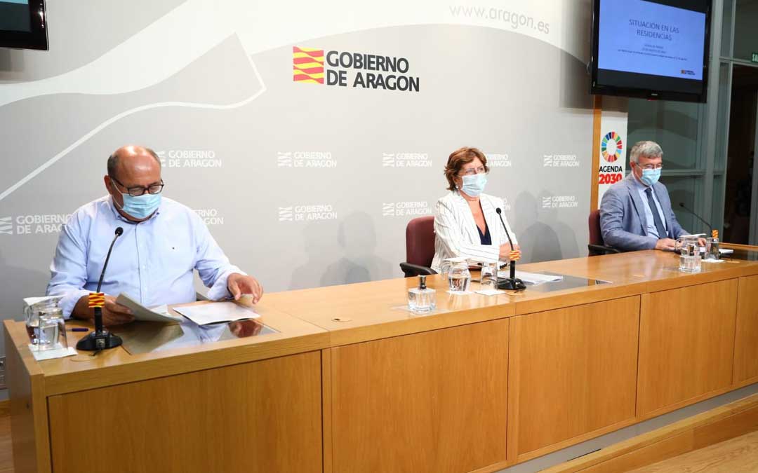La consejera de Ciudadanía, María Victoria Broto, ha ofrecido estos datos este lunes en una rueda de prensa en la que ha analizado la situación de las residencias / DGA