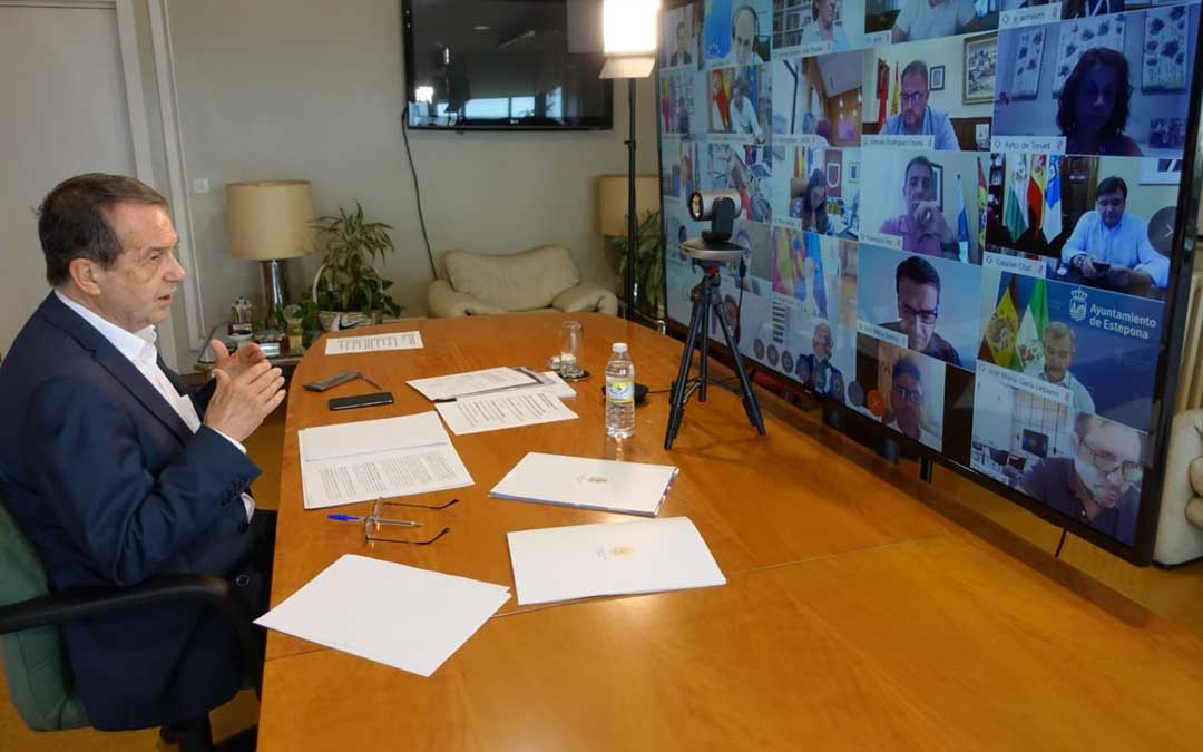Reunión de la FEMP este lunes. En la imagen, su presidente Abel Caballero