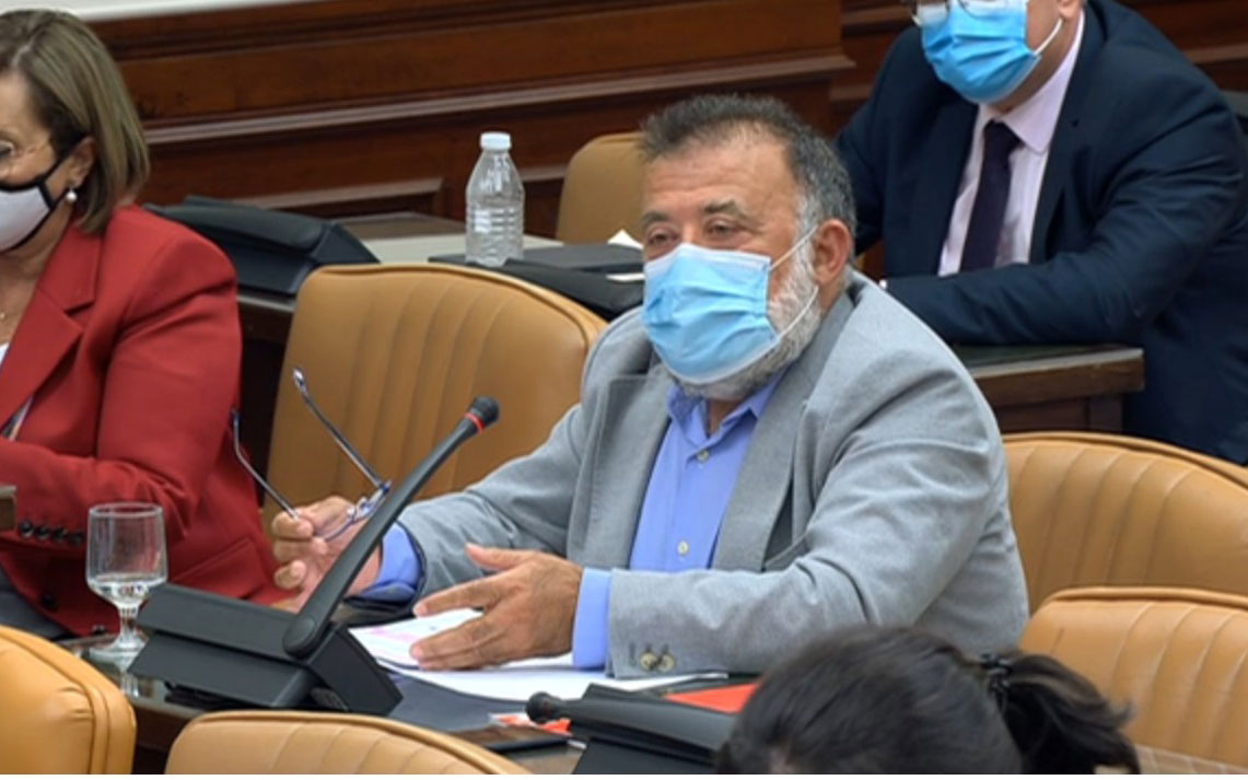 Herminio Sáncho defendiendo la PNL en la Comisión de Agricultura del Congreso