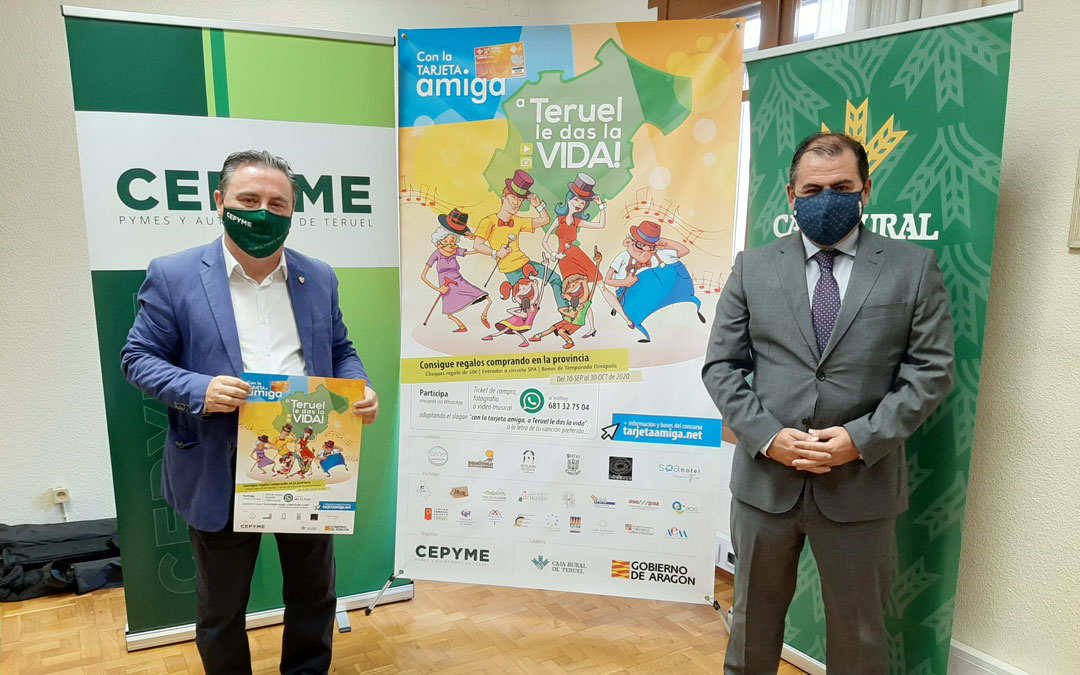 Presentación de la campaña de la Tarjeta Amiga 2020 que viene desarrollando, desde hace más de 10 años, CEOE-CEPYME con Caja Rural de Teruel.