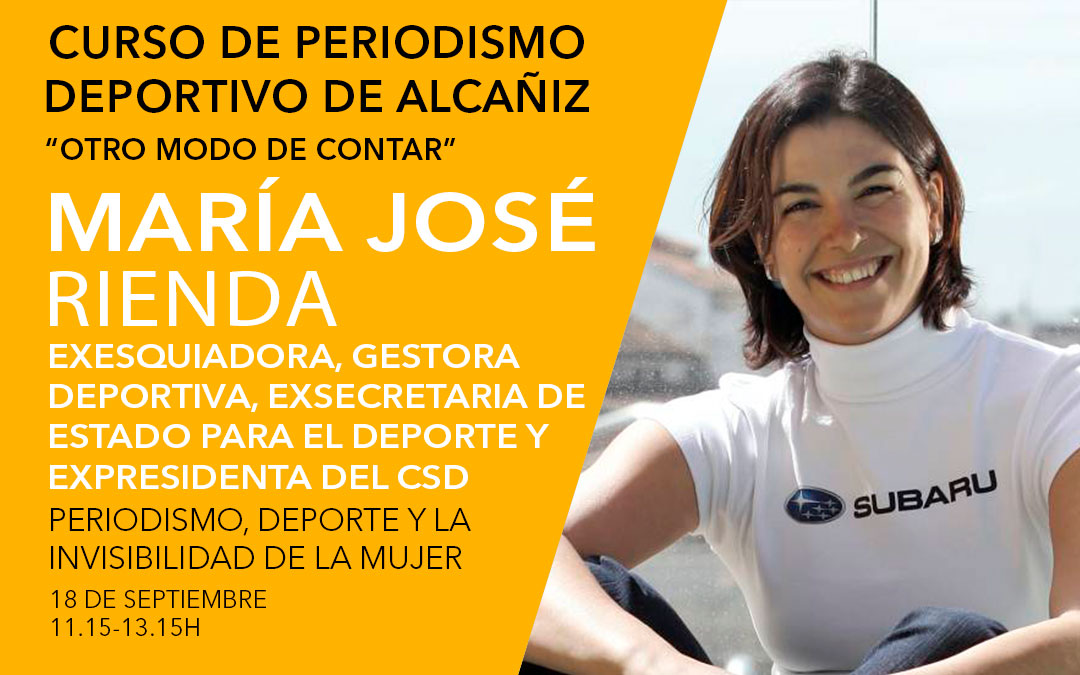 María José Rienda. Curso de periodismo deportivo de Alcañiz./ L.C.