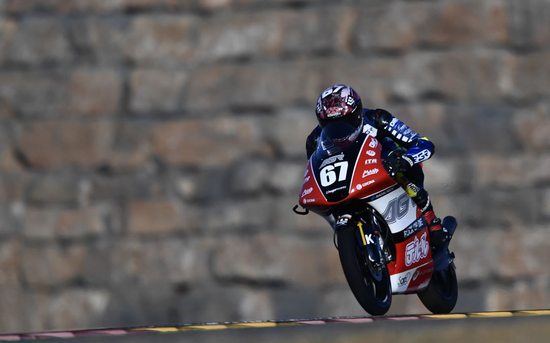 Gerard Riu del AGR Team en los entrenos de la jornada del miércoles
