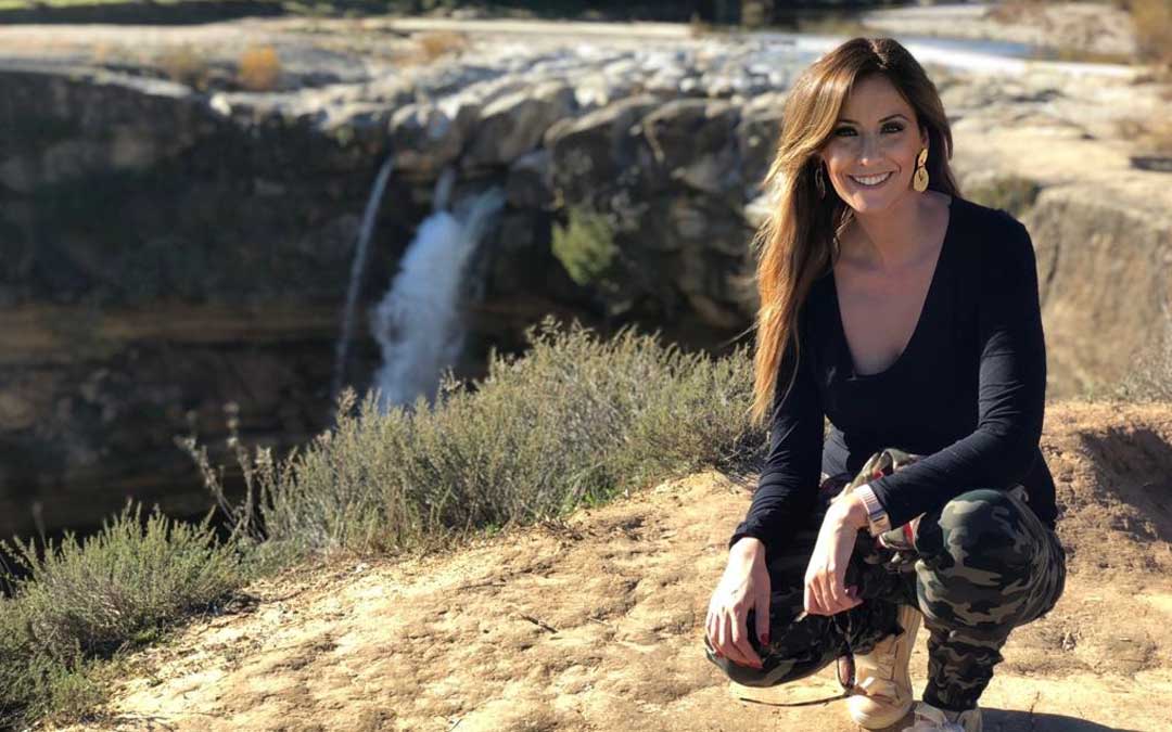 Esther Villoro en el paraje de El Salt de La Portellada.