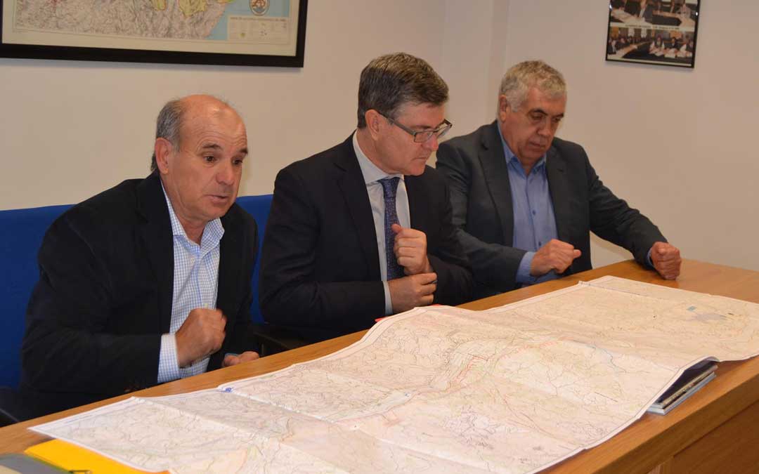 José María Puyol durante una visita institucional por parte de DGA.