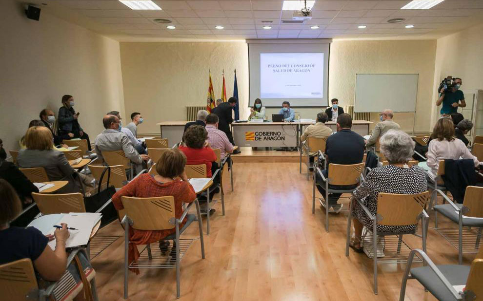 Pleno del Consejo de Salud de Aragón/ HERALDO. José Miguel Marco