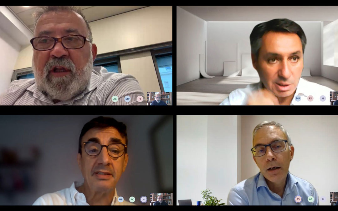 Reunión telemática del diputado Herminio Sancho con los representantes de Telefónica./LA COMARCA